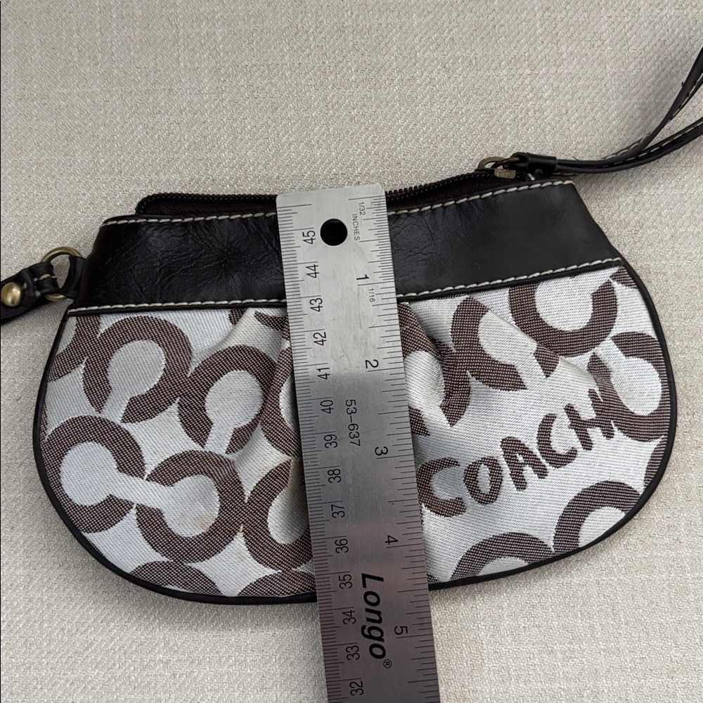 Coach Signature Print Wristlet/Pouch - Picture 4 of 5